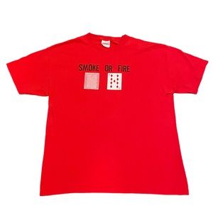 Smoke or Fire Punk Rock Band T Shirt Mens Medium Concert Jericho RVA